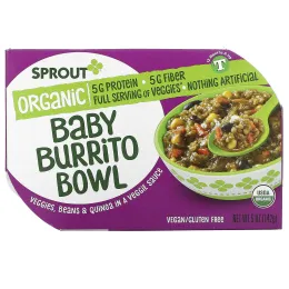 Sprout Organics, миска для буррито, для детей от 12 месяцев, 142 г (5 унций)
