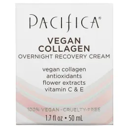 Pacifica, Vegan Collagen, ночной восстанавливающий крем, 50 мл (1,7 жидк. Унции)
