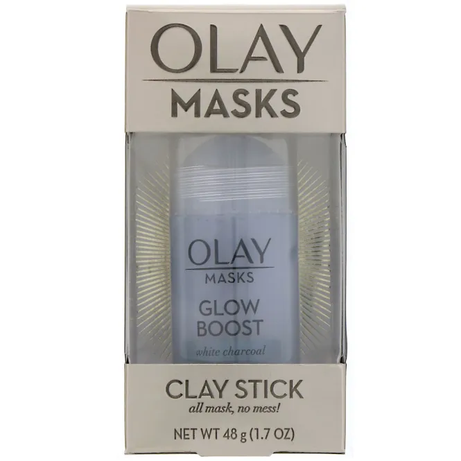 Olay, Masks, Glow Boost, глиняная маска-стик с белым углем, 48 г (1,7 унции)