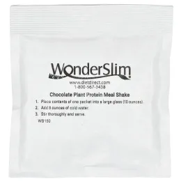 WonderSlim, коктейль из растительных протеинов, со вкусом шоколада, 7 пакетиков по 26 г (0,93 унции)