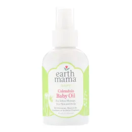 Earth Mama, Масло календулы для малышей, 4 ж. унц.(120 мл)