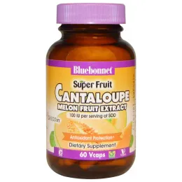 Bluebonnet Nutrition, Канталупа, экстракт плода дыни, 100 IU (международных единиц), 60 капсул на растительной основе