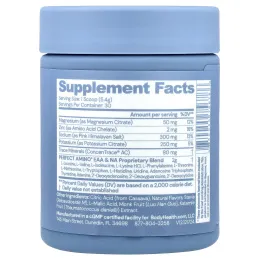 BodyHealth, Perfect Amino®, электролиты, апельсин, 162 г (5,7 унции)