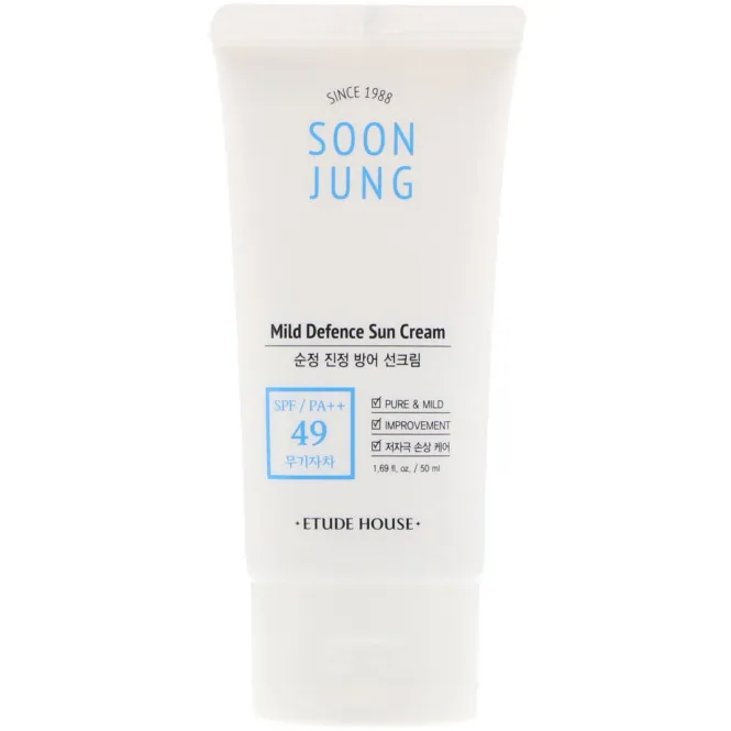 Etude, Soon Jung, Mild Defence Sun Cream, 1.69 fl oz (50 ml)