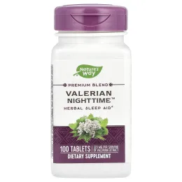 Nature's Way, Valerian Nighttime ™, 100 таблеток