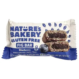 Nature's Bakery, батончик с инжиром без глютена, голубика, 6 двойных упаковок по 57 г (2 унции)