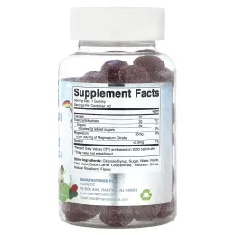 Vitamatic, Для детей, успокаивающие жевательные таблетки с магнием, натуральная малина, 60 жевательных таблеток