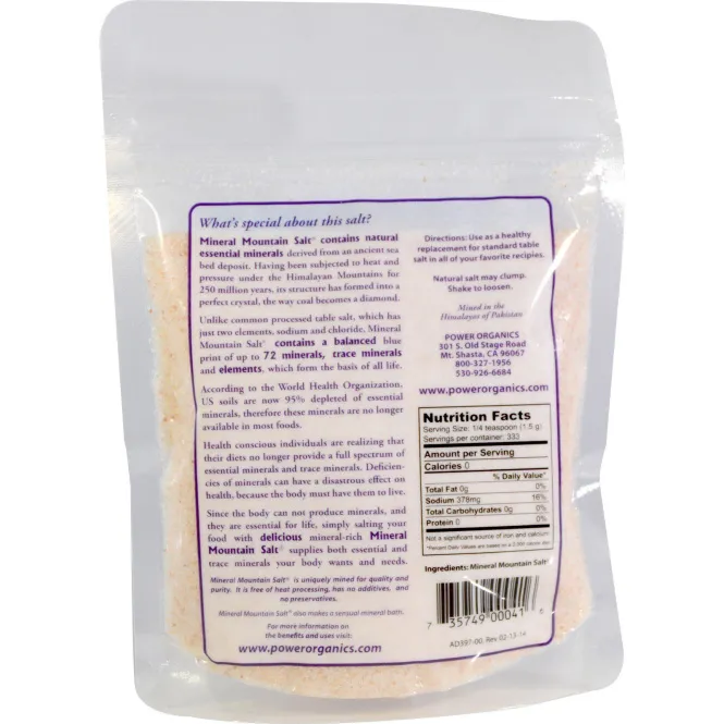 Klamath, Минеральная горная кристаллическая соль, 17,6 унции (500 г)