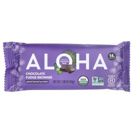 Aloha, Organic Protein Bars, Chocolate Fudge Brownie, 12 Bars, 1.98 oz (56 g) Each