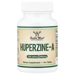 Double Wood Supplements, гуперзин А, 200 мкг, 120 таблеток