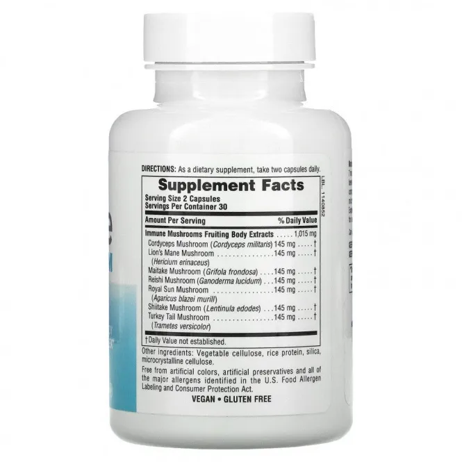 Nature's Plus, Immune Mushroom, 60 Capsules