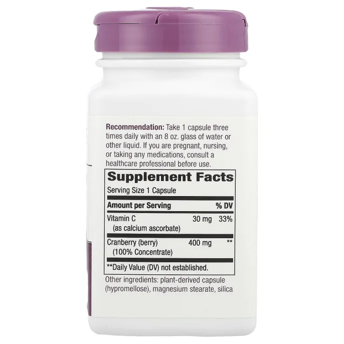 Nature's Way, Клюква, 400 мг, 120 веганских капсул