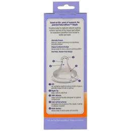 Lansinoh, Бутылочка с соской, имитирующей натуральные колебания, со средней скоростью вытекания, 8 унций (240 мл)