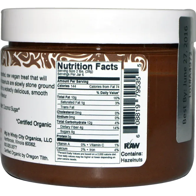 Rawmio, Шоколадная паста с фундуком, 6 унций (170 г)