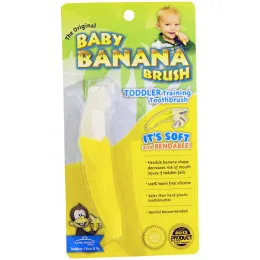 Baby Banana, Обучающая зубная щетка для малышей от 1 года и старше, 1 шт