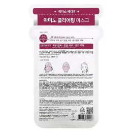 Leaders, Mediu, очищающая маска с аминокислотами, 1 маска, 25 мл