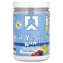 RYSE, Loaded Pre, Kool-Aid, тропический пунш, 378 г (13,3 унции)