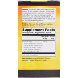 Natural Balance, Гуарана, Guarana Extra Strength, 60 вегетарианских капсул