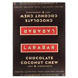 Larabar, Тянучка с кокосом и шоколадом, 16 батончиков, 1,6 унции (45 г) каждый