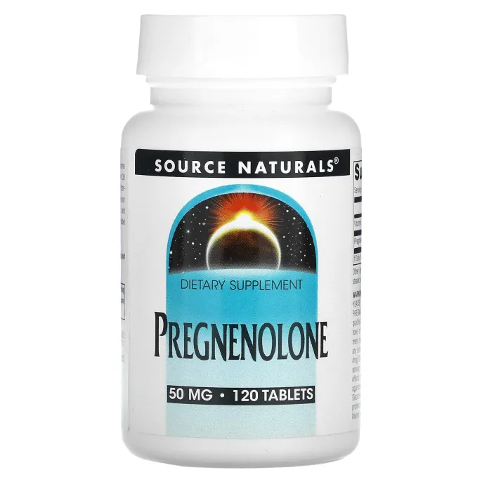 Source Naturals, Прегненолон, 50 мг, 120 таблеток