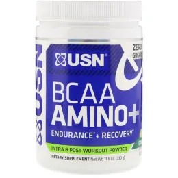 USN, BCAA Aminos Plus, Green Apple, 11.6 oz (330 g)