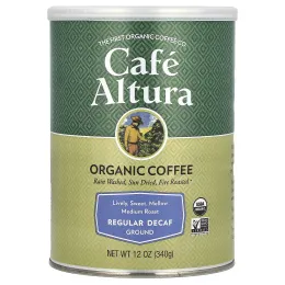 Cafe Altura, органический кофе, обычный без кофеина, молотый, средней обжарки, 340 г (12 унций)