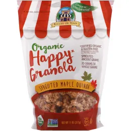 Bakery On Main, Органическая гранола, Happy Granola, проростки, клен, квиноа, 11 унц. (312 г)