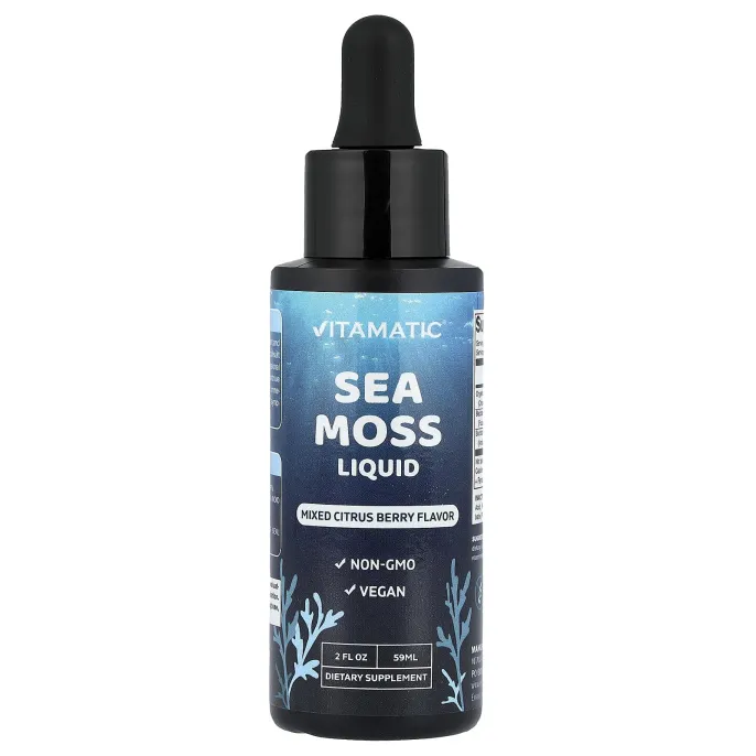 Vitamatic, жидкий мох, цитрусовые и ягоды, 59 мл (2 жидк. унции)