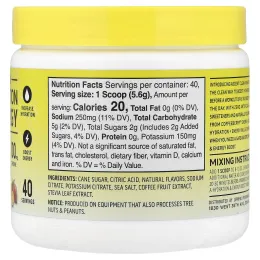 Ascent, Clean Hydration + Energy, Energy Drink Mix, Orange Mango, 7.90 oz (224 g)