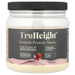 TruHeight, протеиновый коктейль для роста, для детей от 4 лет, клубничное молоко, 400 г (14 унций)