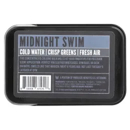 Duke Cannon Supply Co., Solid Cologne, Midnight Swim, темная вода, 1,5 унции