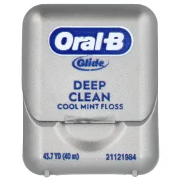Oral-B, Glide, нить для глубокого очищения, прохладный мятный вкус, 40 м (43,7 ярда)