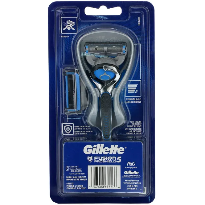 Gillette, Бритва Fusion5 Proshield, Chill, 1 бритва + 2 кассеты