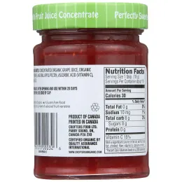 Crofter's Organic, Просто фруктовый джем, органическая малина, 10 унций (283 г)