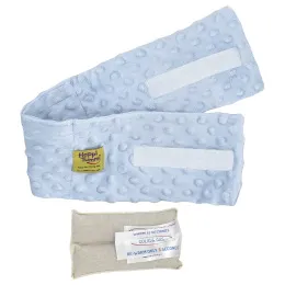 Happi Tummi, Натуральное обертывание для быстрого облегчения колик и газообразования, синий, для младенцев до 36 месяцев, 1 обертывание и 1 пакетик с травами