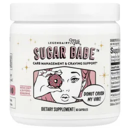 Legendairy Milk, Sugar Babe ™, контроль потребления углеводов и поддержка тяги, 60 капсул