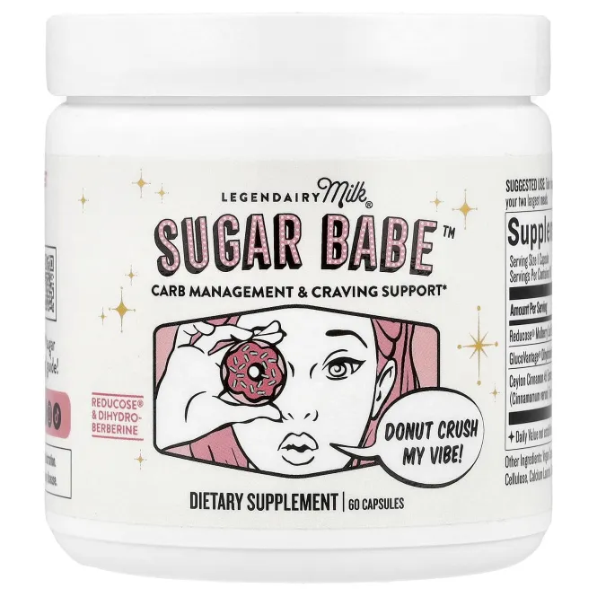 Legendairy Milk, Sugar Babe ™, контроль потребления углеводов и поддержка тяги, 60 капсул