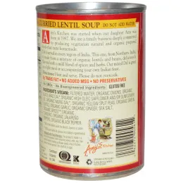 Amy's, Супы, Индийский суп "Дал" с карри и чечевицей , 14.5 унций (411 г)