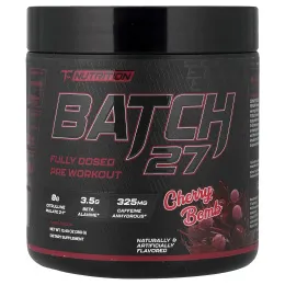 TC Nutrition, Batch 27, предтренировочная добавка, вишня, 380 г (13,4 унции)