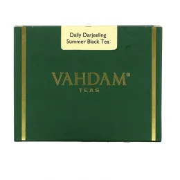 Vahdam Teas, Ежедневный летний черный чай Дарджилинг, 3,53 унции (100 г)