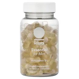 Ritual, Essential For Men, мультивитамины для мужчин от 18 лет, со вкусом мяты, 60 веганских капсул
