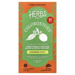 Herbs Etc., ChlorOxygen® в каплях, со вкусом лимонада, 30 мл (1 жидк. унция)