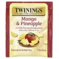 Twinings, Травяной чай, манго и ананас, без кофеина, 20 чайных пакетиков, 48 г (1,69 унции)