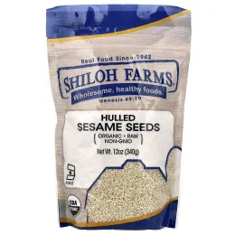 Shiloh Farms, органические необработанные семена кунжута, 340 г (12 унций)