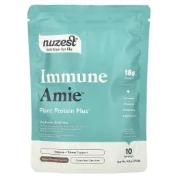 Nuzest, Immune Amie™, Plant Protein Plus+, Natural Chocolate, 8.8 oz (250 g)