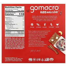 GoMacro, Kids MacroBar®, булочка с корицей, 7 батончиков по 25 г (0,9 унции)