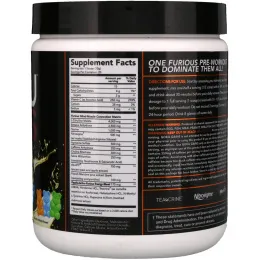 FURIOUS FORMULATIONS, Порошок для приема перед тренировкой Goku Gains, со вкусом жевательной резинки, 300 г (10.58 oz)