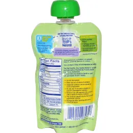 Gerber, Основное питание, Органическое детское пюре из яблок, моркови и кабачков, 3,5 унции (99 г)