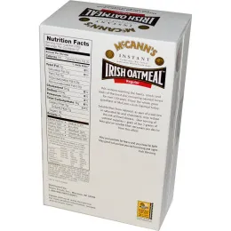 McCann's Irish Oatmeal, Овсяная каша быстрого приготовления, 12 пакетиков, каждый по 28 г