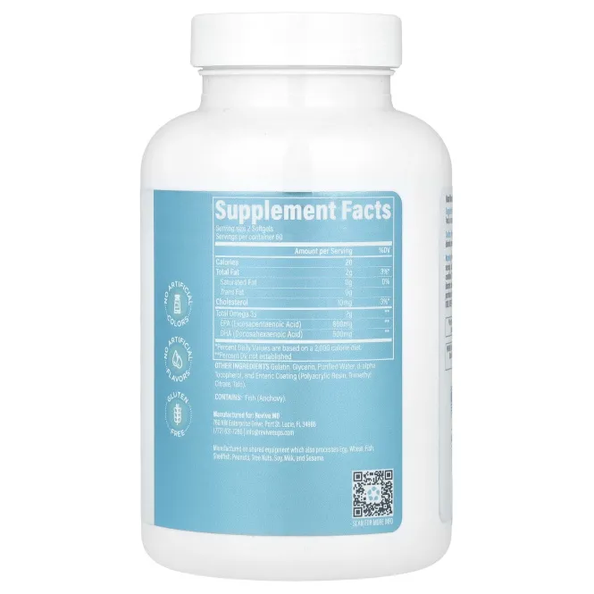 Revive, Омега-3, 120 мягких таблеток